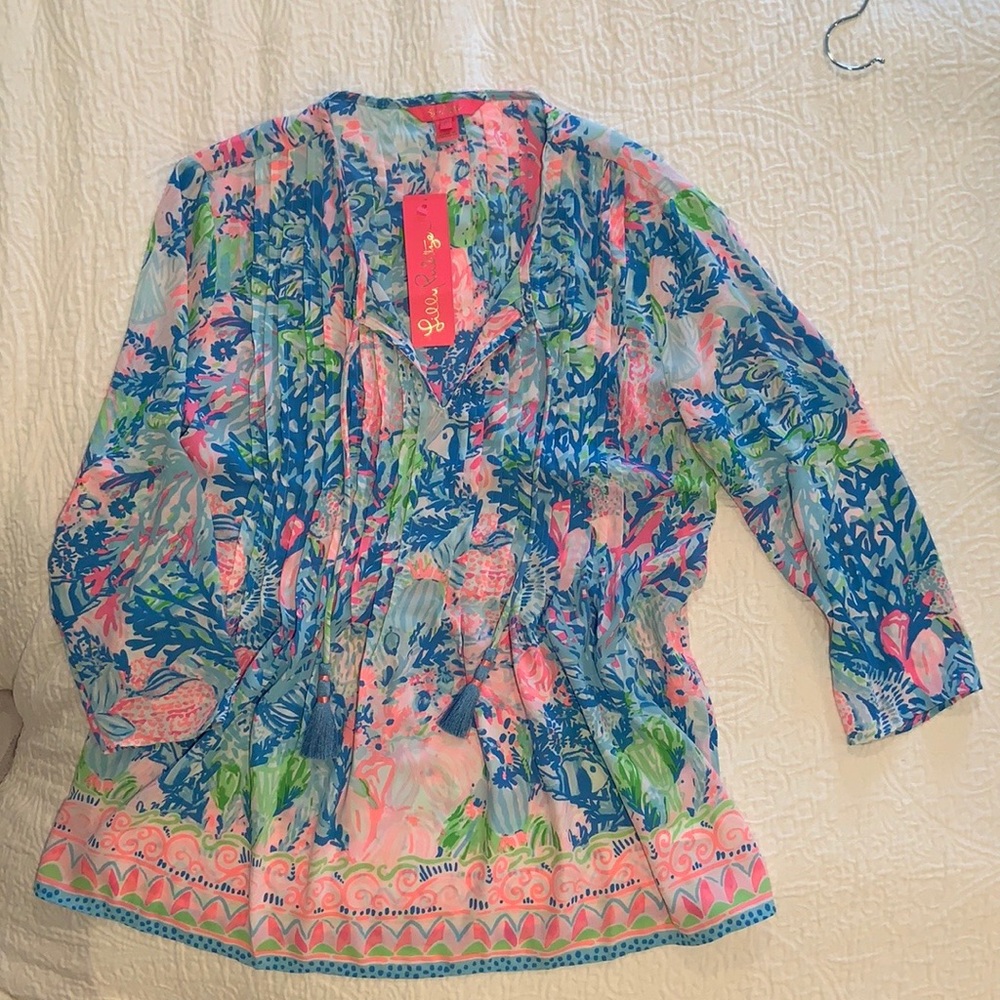 Lilly Pulitzer tunic with tassels